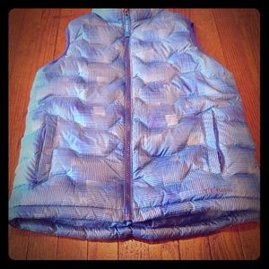 'll Bean Down Lined Puffer Vest L Large 14-16 Blue